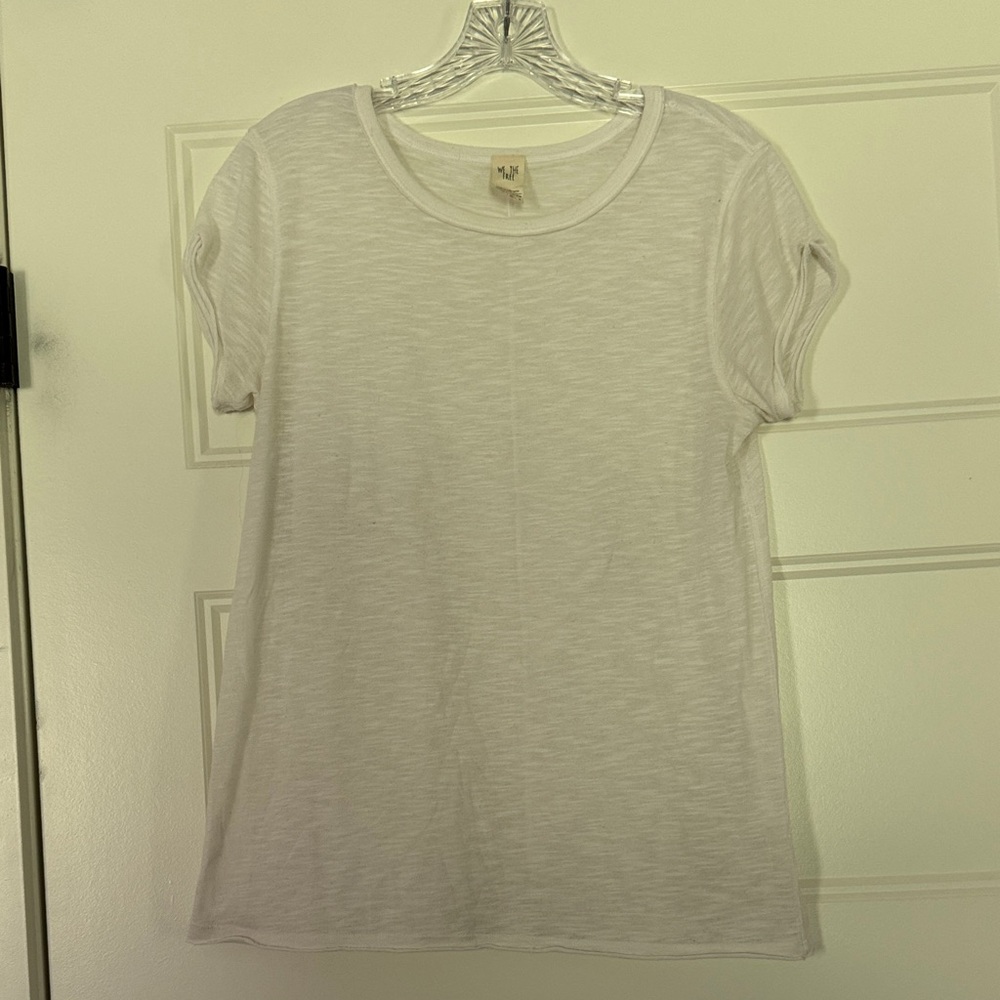 We The Free White Short Sleeve Crew Neck Tee